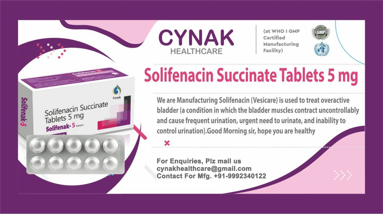 Solifenacin Succinate Manufacturers